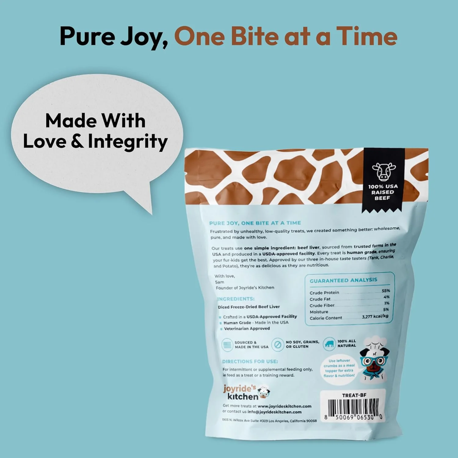 Joyride's Kitchen Beef Liver Freeze-Dried Raw Dog Treats - Image 5