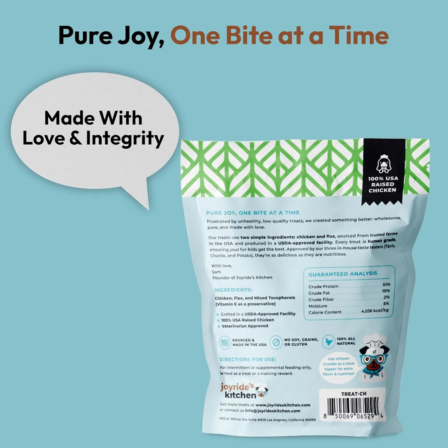 Joyride's Kitchen Premium Chicken Freeze-Dried Raw Dog Treats - Image 6